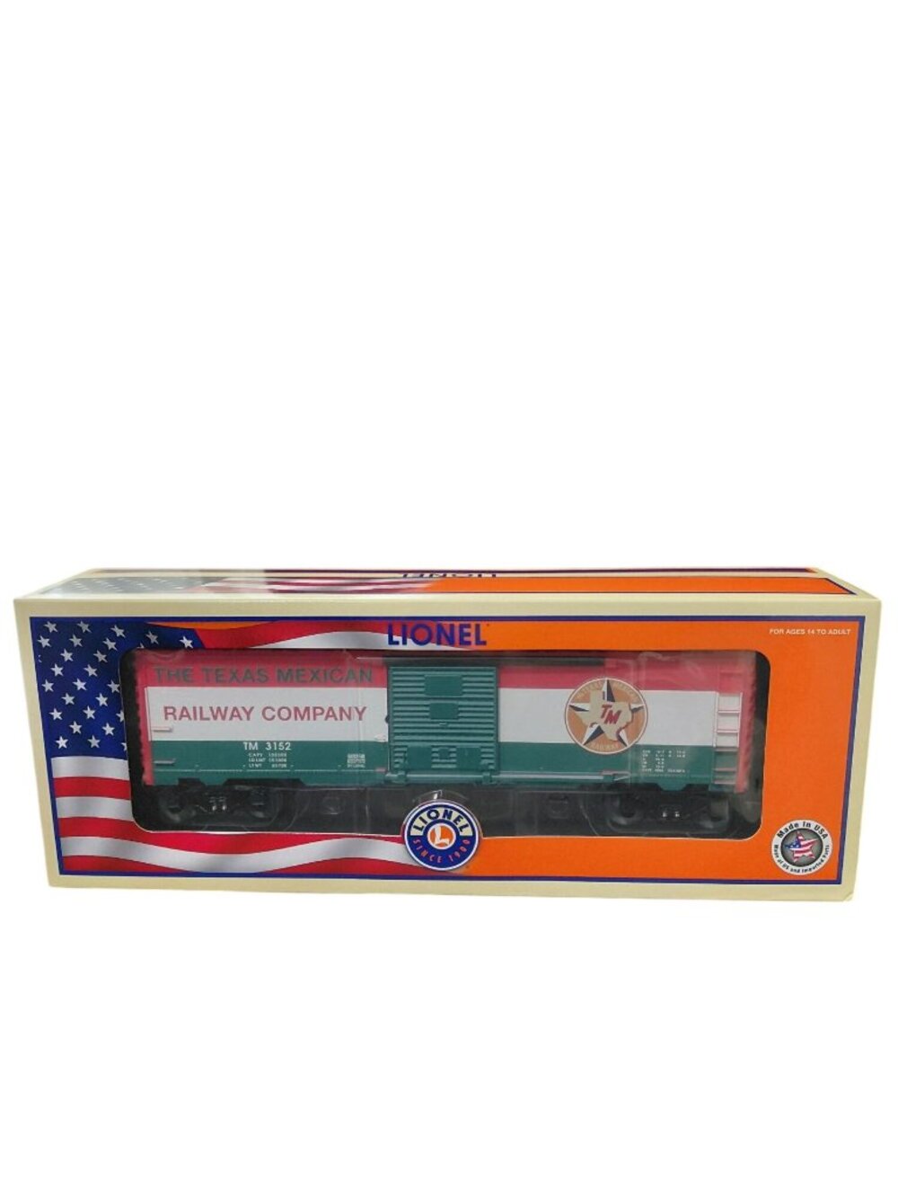 Lionel Texas & Mexican Railway Boxcar Limited Edition TCA 2016 O Gauge Train
